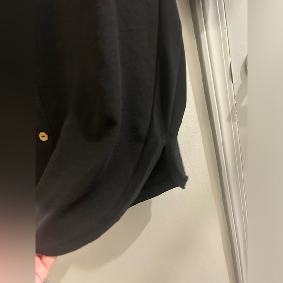 Joseph Ribkoff Women’s Tunic Top 10 Black Pockets Buttons V Neck - Picture 8 of 11